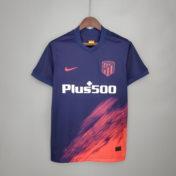 AAA Quality Atletico Madrid 21/22 Away Navy/Pink Soccer Jersey